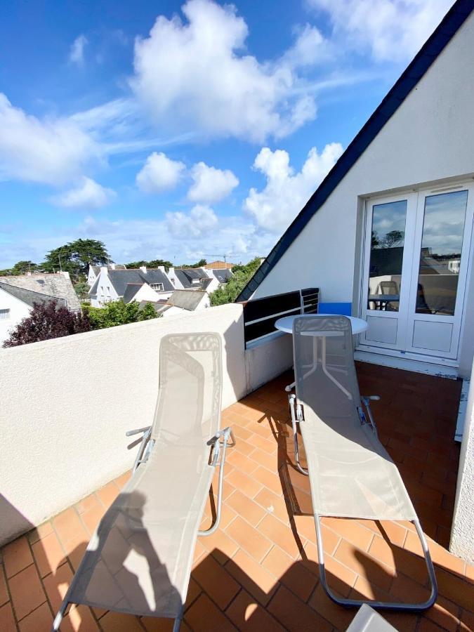 Charmant T3 Duplex 2 Bord De Mer Terrasse Lägenhet Quiberon Exteriör bild