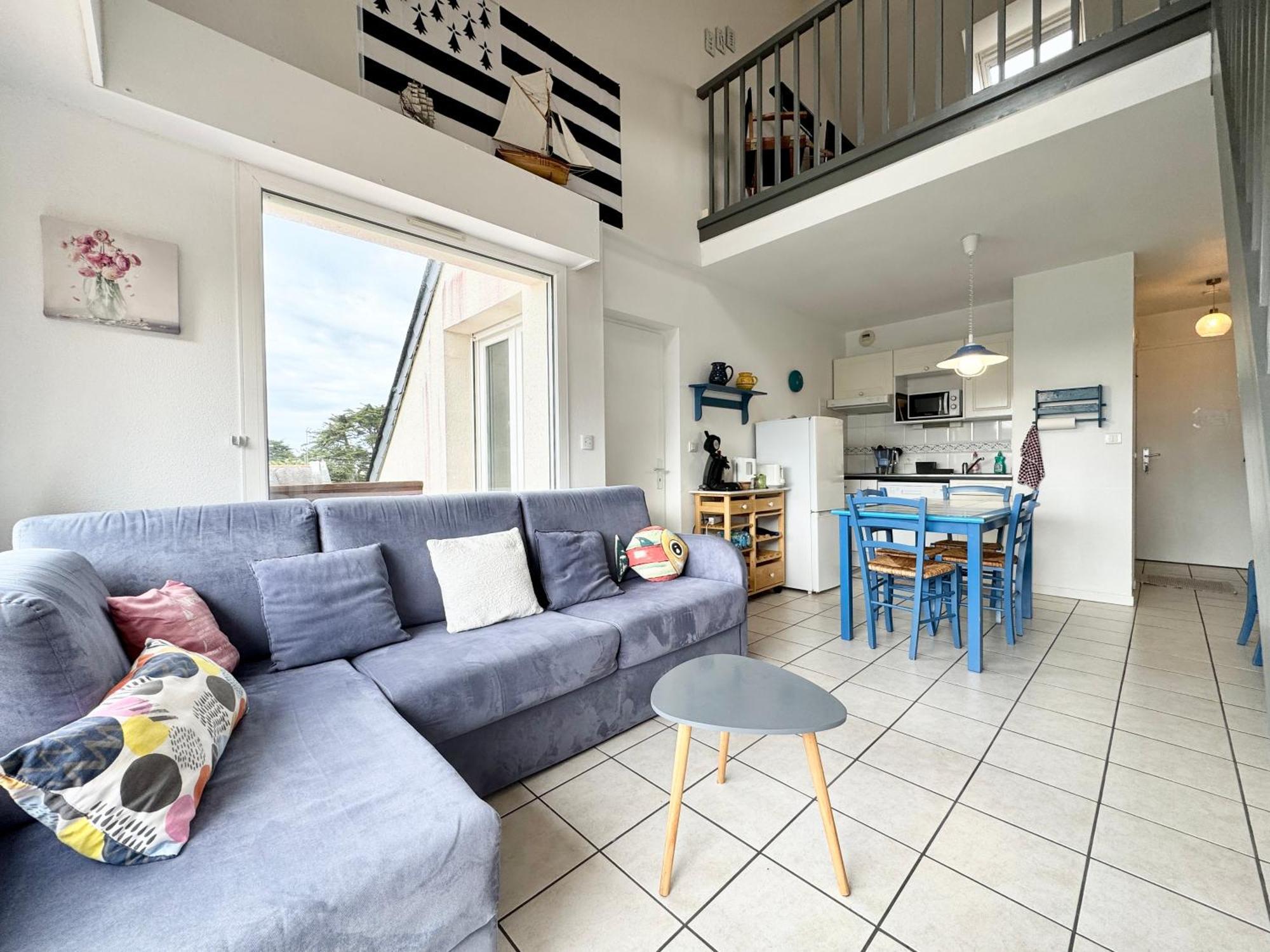Charmant T3 Duplex 2 Bord De Mer Terrasse Lägenhet Quiberon Exteriör bild
